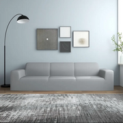 Fodera Elasticizzata Divano 4 Posti in Jersey Poliestere Grigio 332943