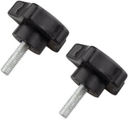 Manopola a Manubrio 2 Pezzi - Piastra a forma di Stella - Vite M6 - Polimero/Metallo - Lunghezza del Filo 20 mm - Adatto per Apparecchiature Meccaniche