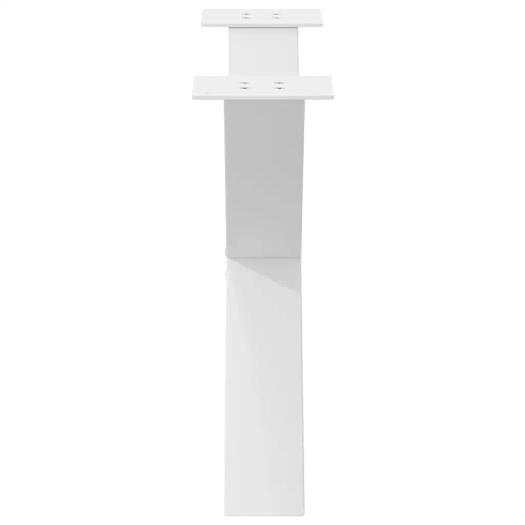 vidaXL Gambe per Tavolino da Caffè a Forma di X 2 pz Bianche 70x(42-43) cm Acciaio