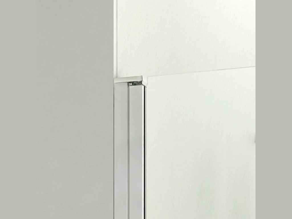 Box doccia frontale OPEN porta battente 50 cm (50,1-51,6) cromo lucido vetro trasparente