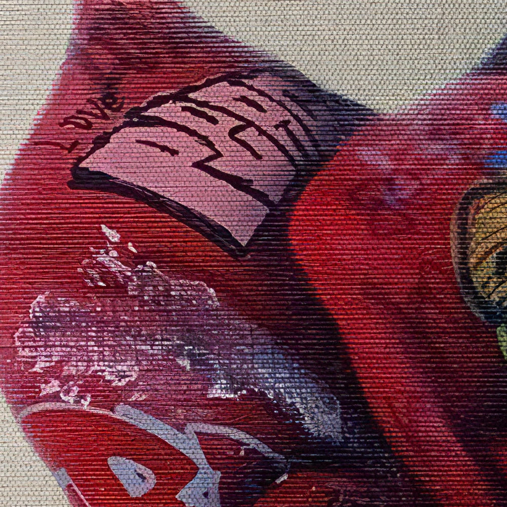 Paper Rose -  Quadro Canvas Contemporaneo su telaio in legno Misura: 100x140 cm