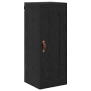 Pensile | Mobile a Parete Rovere Nero 34,5 x 34 x 90 cm Legno multistrato