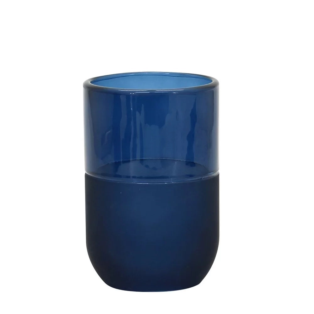 Bicchiere in vetro blu - serie Notte