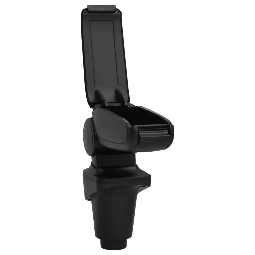 Bracciolo per Auto Nero 14x35x(37-53) cm in ABS 154669