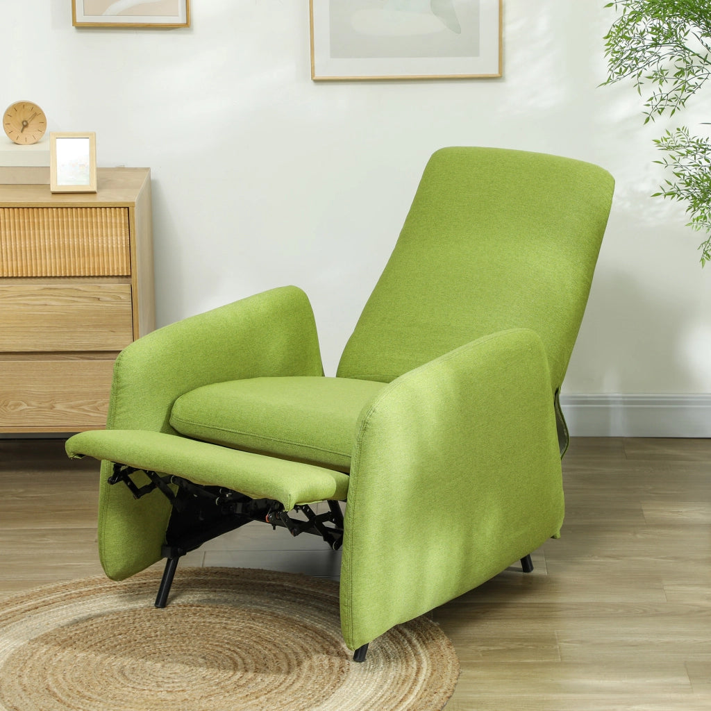 Poltrona Relax Reclinabile con Poggiapiedi Estraibile ¨C zephmum ¨C Grigio