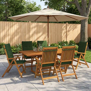 Set da pranzo da giardino 7 pezzi Naturale 3434505