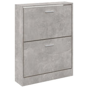 Scarpiera mobiletto portascarpe mobile per ingresso/corridoio/soggiorno 59 x 17 x 81 cm legno ingegnerizzato grigio 02_0021822