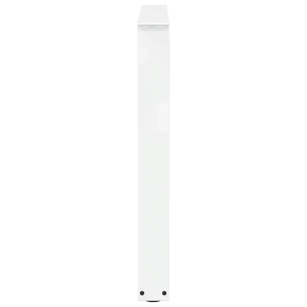 Gambe per tavolo da pranzo a forma di V 3 pz bianche 80x(72-73,3) cm in acciaio
