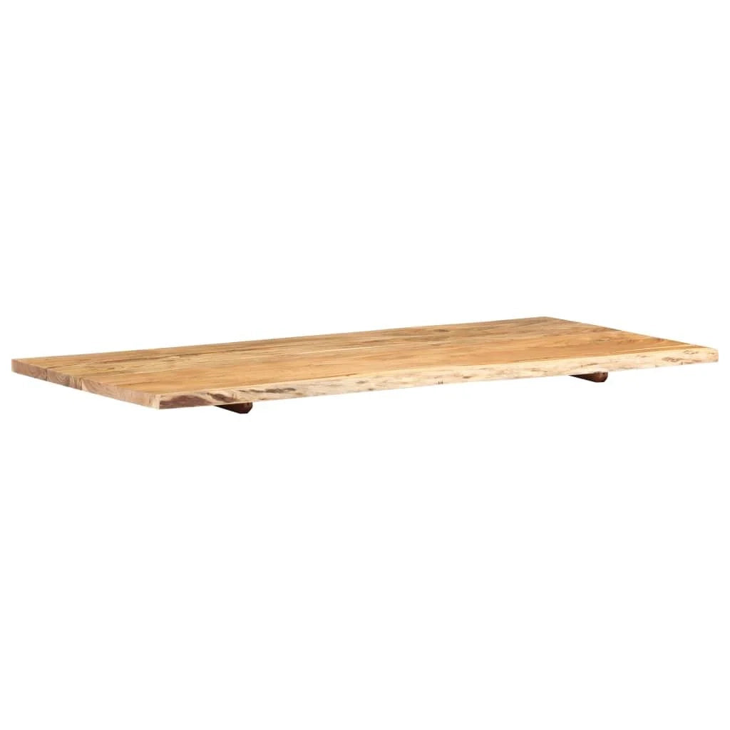 Piano lavabo in acacia mensola sospesa mensola per lavabo piano lavabo 118x55x2,5 cm 02_0003420