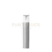 GES721- PALETTO H.50CM D.9CM GRIGIO METALLIZZATO 1 LUCE ATTACCO E27 IP44