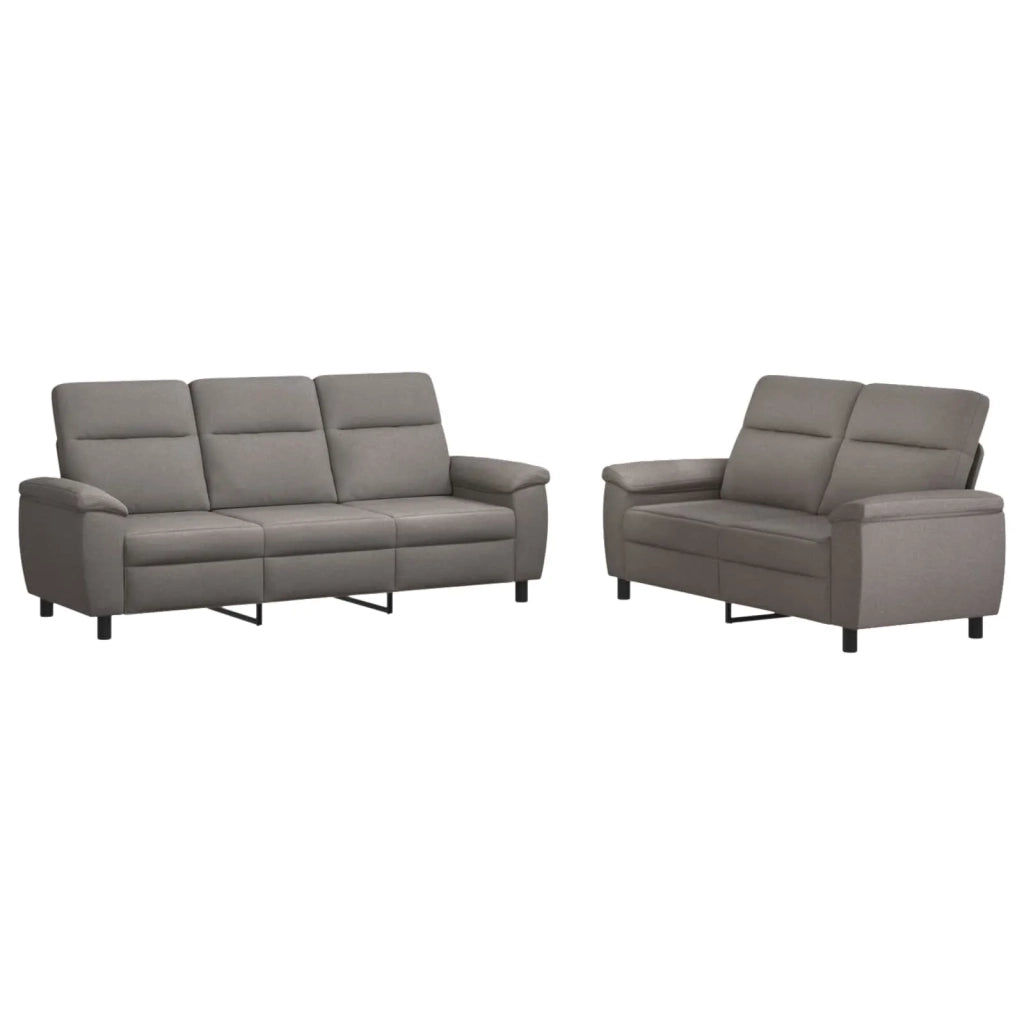 Set di divani 2 pcs Tortora Tessuto 3430718