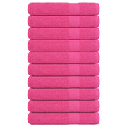Asciugamani 10 pz Rosa 100x200 cm 360 g/mÂ² 100% Cotone