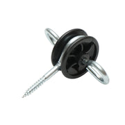Isolatore in acciaio inossidabile con ancoraggio doppio, 5.9 mm, 90x86 mm, per recinzione elettrica, Breckner Germany