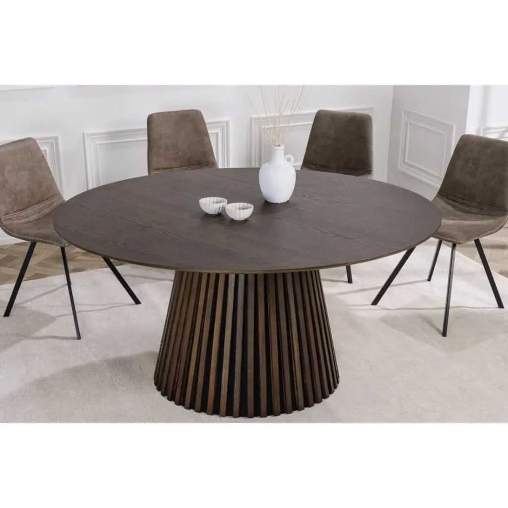 Tavolo da pranzo KANOVA – Rotondo 140 cm – Stile contemporaneo