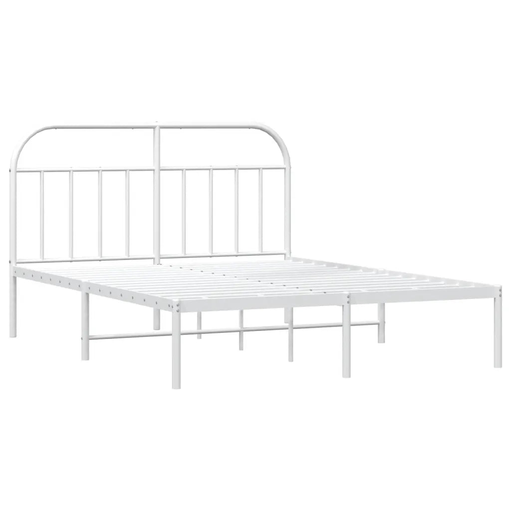 Giroletto con Testiera Metallo Bianco 180x200 cmcod mxl 104075