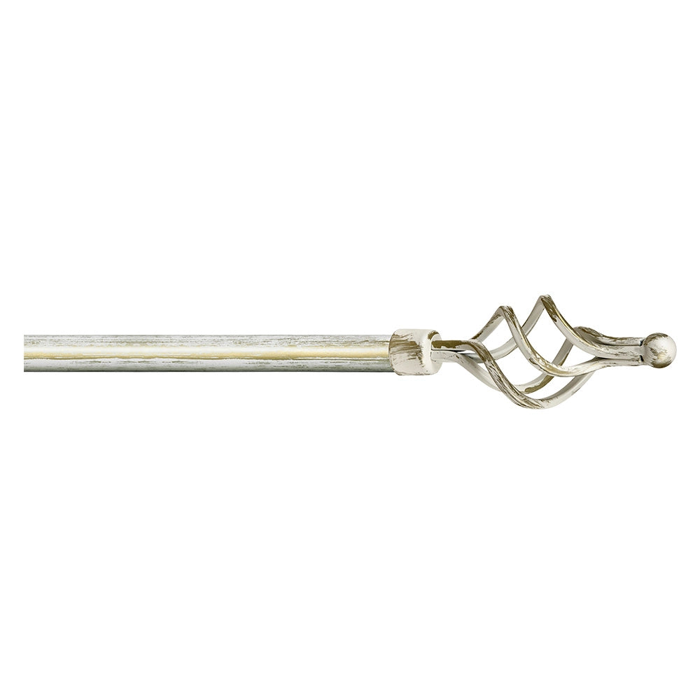 SCORRITENDA 'KIT FERRO' mod. 'Ciorciola' col. avorio oro Ø 20/17 mm.  - ERREBI