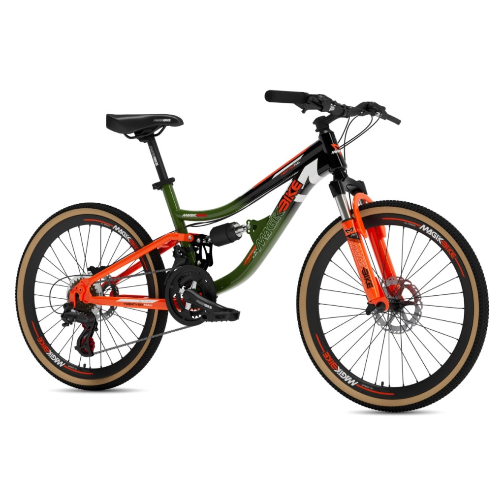 Bicicletta Ragazzo Magikbike MTB Twenty Six Full Bicolor 26" - 21V Verde/Arancio