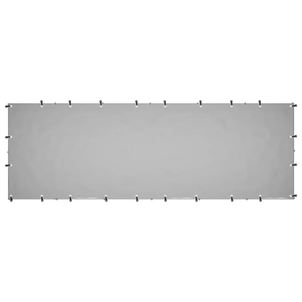 Gabbia per cani da esterno per animali parco cani argento 330 x 110 x 110 cm acciaio 02_0000270