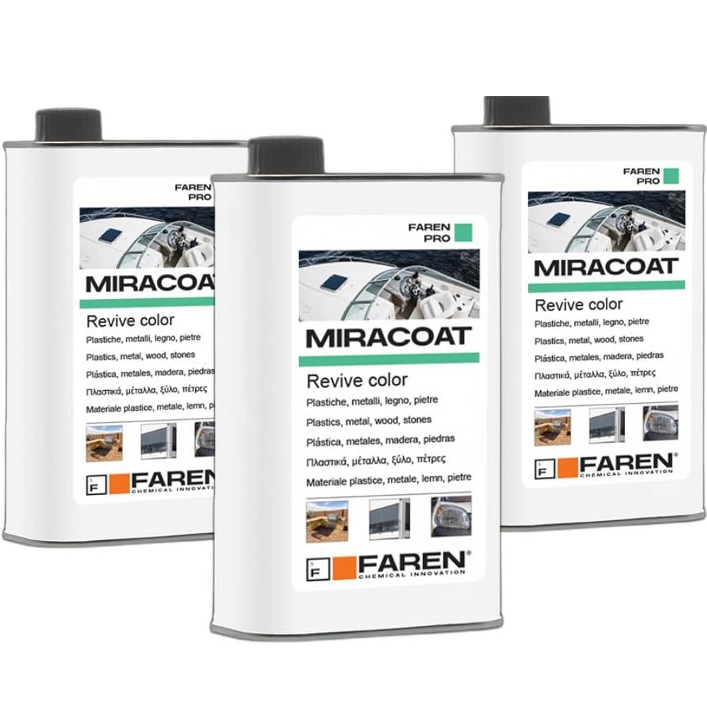 Faren miracoat l protettivo rigenerante ravviva colore multi-superficie 500 ml 3 pezzi