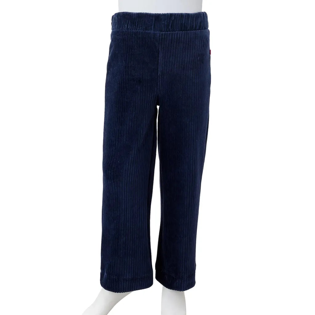 Pantaloni da Bambino in Velluto a Coste Blu Marino 128 CFW7030557