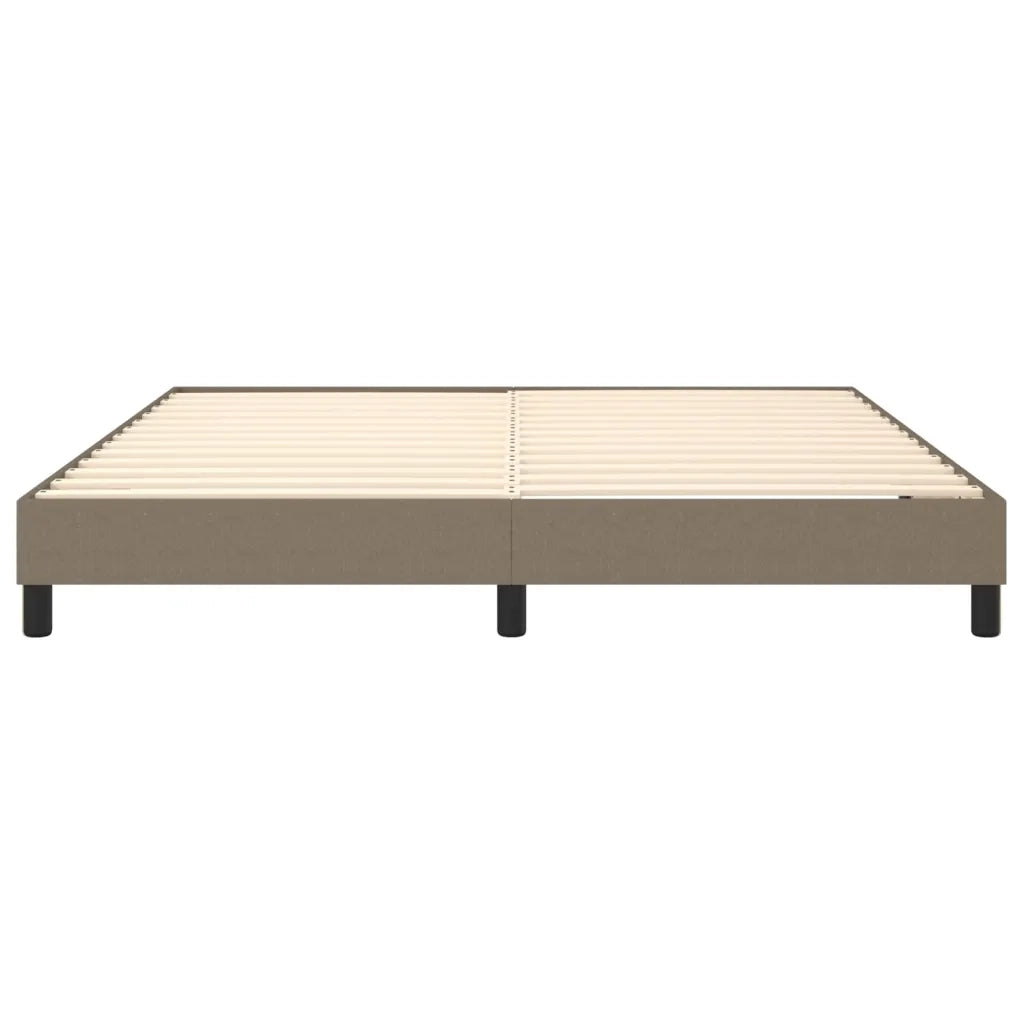 Struttura Letto a Rete a Molle-Giroletto Tortora 180x200 cm in Tessuto 770943