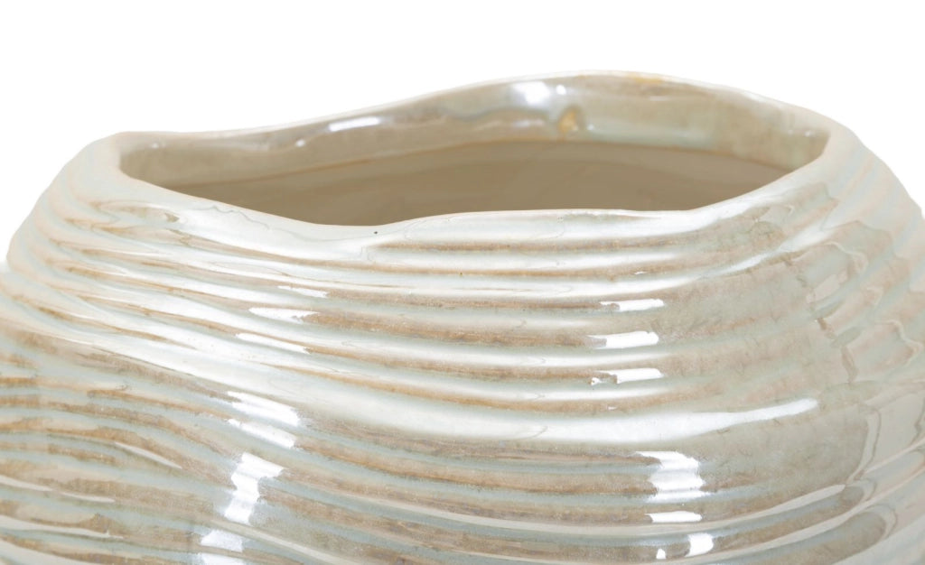 Vaso Perly Round Ø22x20 cm in Ceramica Perla