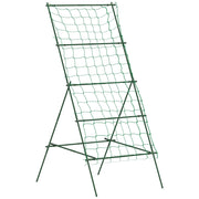 Supporto per Piante Rampicanti 101x133x227 cm a Livelli Regolabili con Rete in Acciaio PE e PP Verde