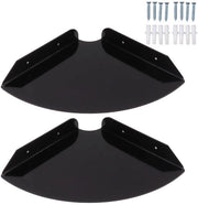 Pannelli di supporto per angoli - Pannelli per parete oscillanti - Organizzatore per bagno/cucina/camera da letto - 2 pezzi - 1,2 x 8,3 x 8,3 pollici - Area a forma di quarto cerchio per la cablaggio - Pannello per parete