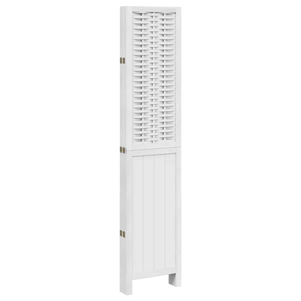 Divisorio Ambienti | Divider per stanze | Paravento 5Pannelli Bianco Legno Massello di Paulownia