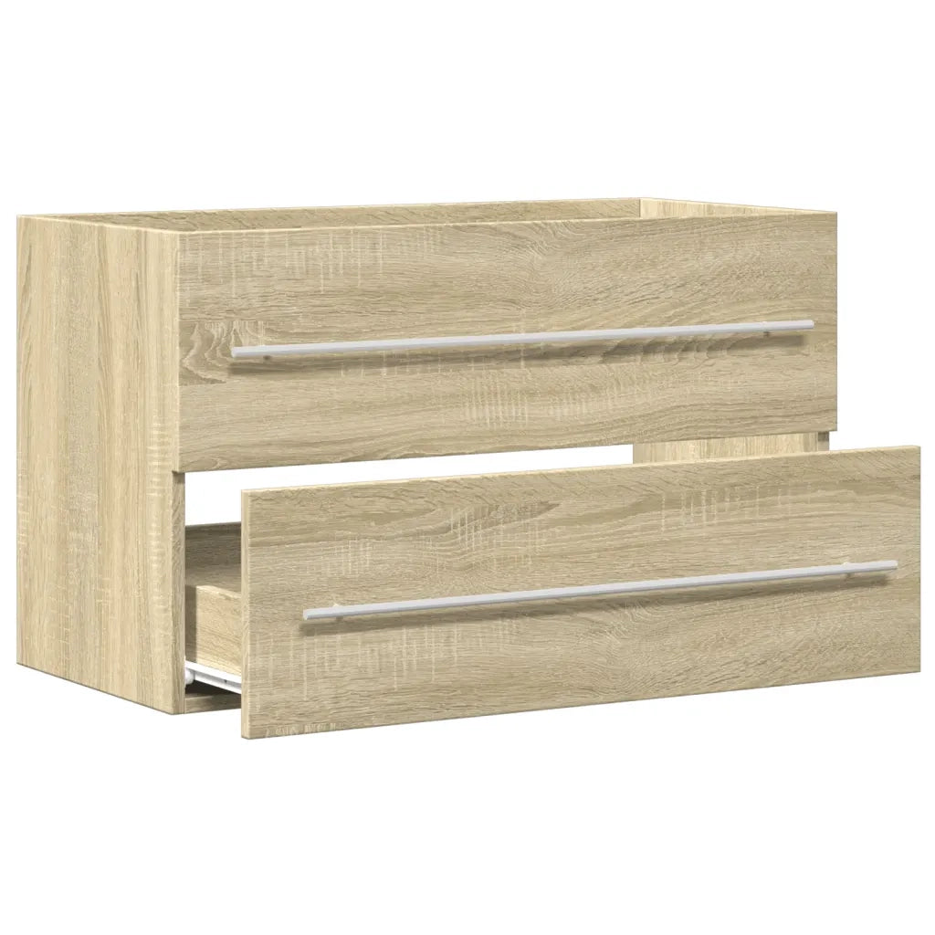 Mobile Lavabo Legno Antico 80x38,5x48 cm in Legno Multistrato