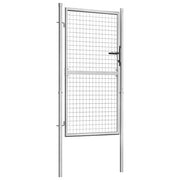 Cancello da Giardino in Acciaio Zincato 100x150 cm Argento CFW4602198