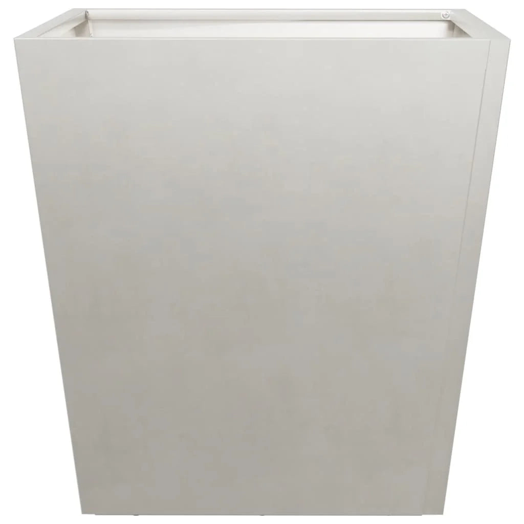 Fioriera rialzata per piante e fiori terrazza giardino 40 x 40 x 40 cm acciaio inox grigio chiaro 02_0037547