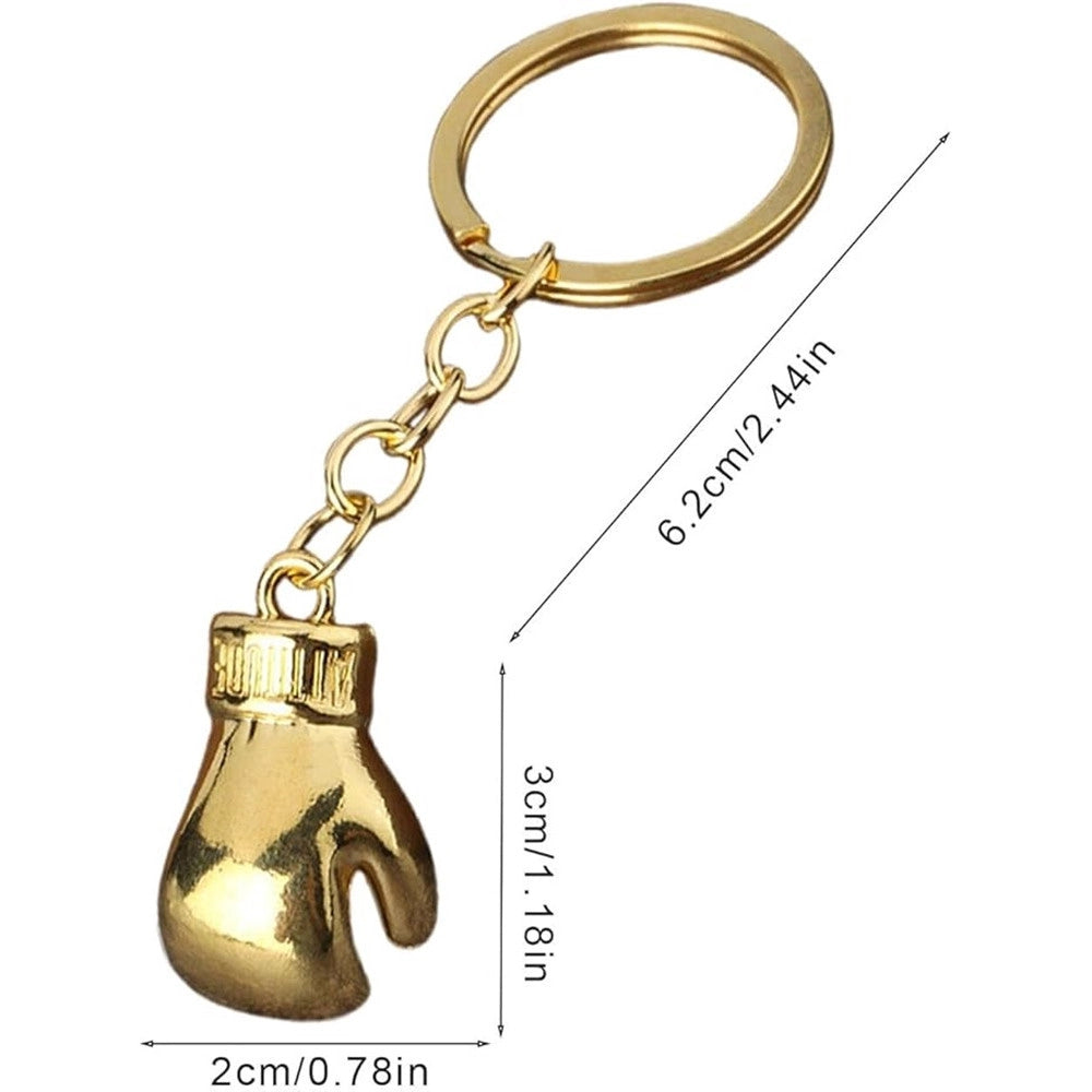 Trade Shop - Set 12 Portachiavi Con Guanti Guantoni Da Boxe Oro Ciondolo Sportivo Creativo Bomboniere -