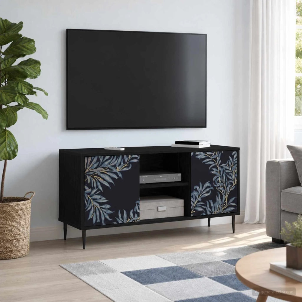 Mobile TV DOKKUM 102 x 33 x 51 cm Rovere Nero 8007057