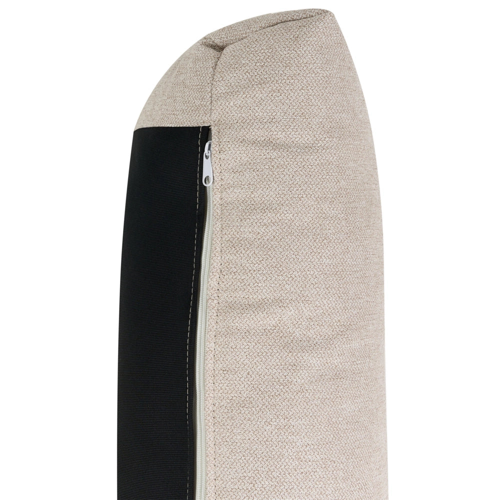 Divano angolare Rivestimento in tessuto beige Gambe in legno lato sinistro stile elegante