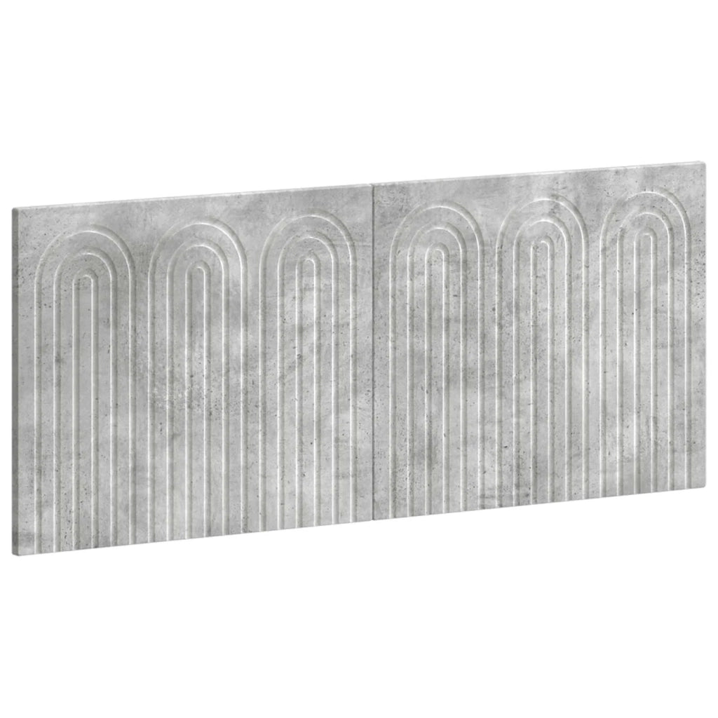 Testiera da Muro ALKMAAR Grigio Cemento Legno ingegnerizzato 896308
