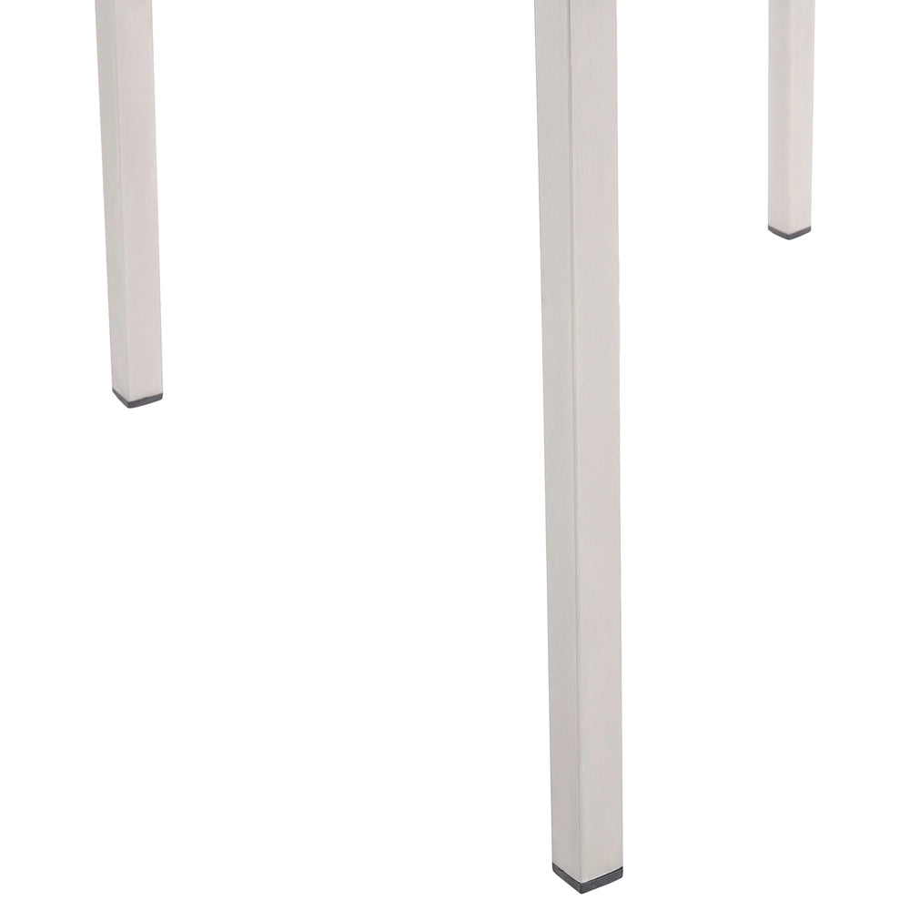 Set da pranzo da giardino Nero con piano in basalto Nero 6 posti 180 x 90 cm