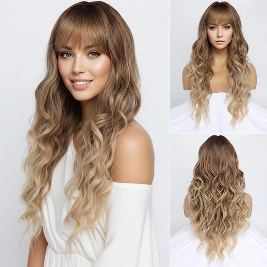 Prugna gommata in stile ombre con coda di cavallo per donne
