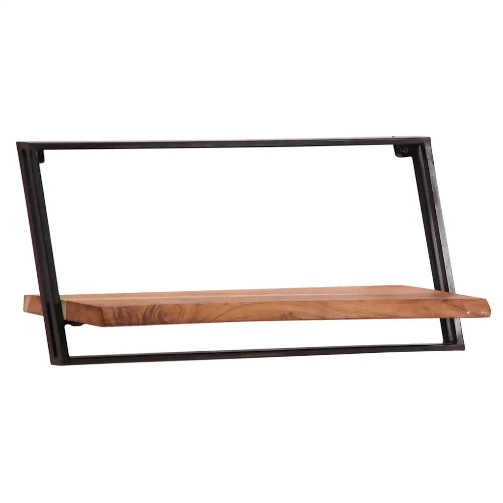 Mensole da Parete 5 pz in Legno Massello di Acacia 373633