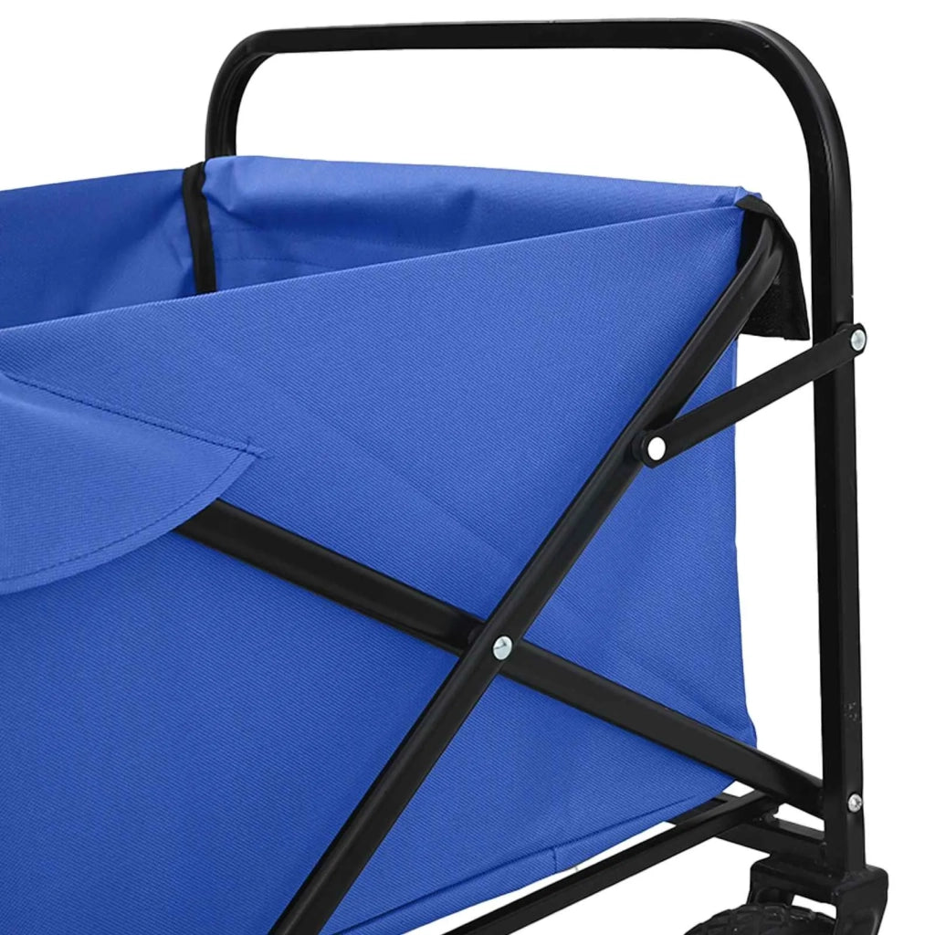 Carrello a Mano Pieghevole Blu 94 x 53 x 99 cm Tessuto Oxford 42020662