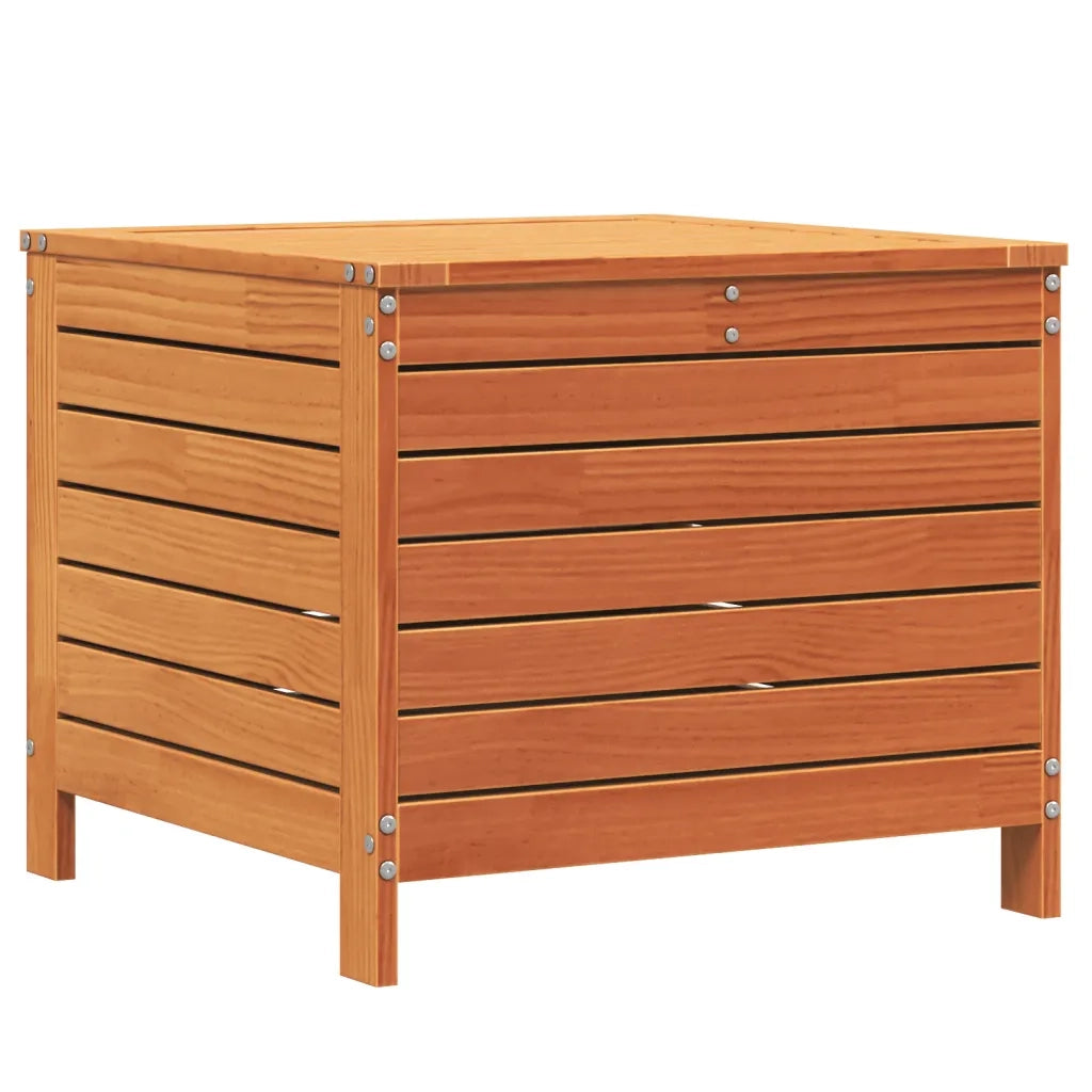 Sedia da giardino-Poggiapiedi Giardino Marrone Cera 62x63,5x53,5 cm Massello Pino