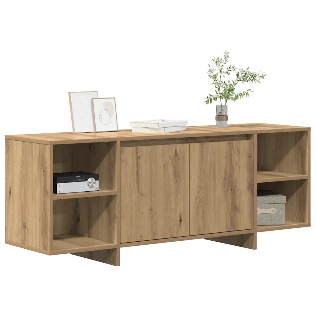 Mobile TV Rovere Artigianale 130x35x50 cm in Legno Multistrato