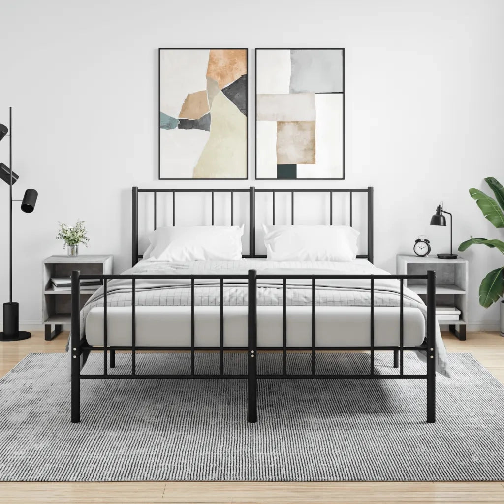 Comodini 2 pz-Set di 2 Tavolino da notte Grigio Cemento 40x30x50 cm in Legno Multistrato 463673
