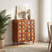 Credenza Noce 60 x 33 x 75 cm Legno di mango massello 4018226