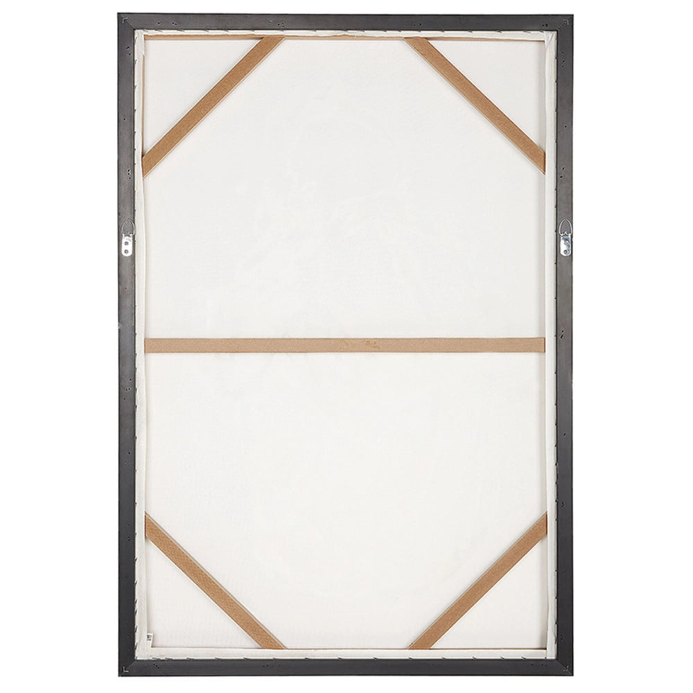 Stampa artistica su tela nera 93 x 63 cm Cornice in poliestere e MDF di toro moderna