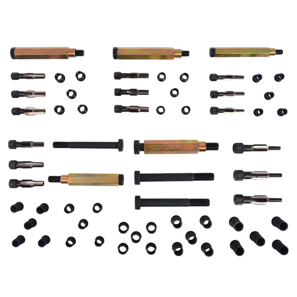 63 pz Riparazione Filetto Candela Incandescenza M8 M9 M10 M12 210393