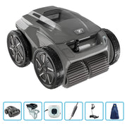 Robot Pulitore Automatico Per Piscina Zodiac Alpha Oa 6600 Iq Con Carrello E Copertura Protettiva
