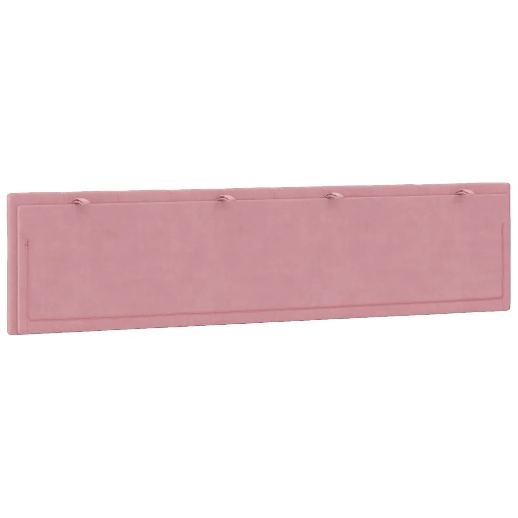 Cuscino Testiera Hanko Rosa 200 cm in Velluto CFW2459048