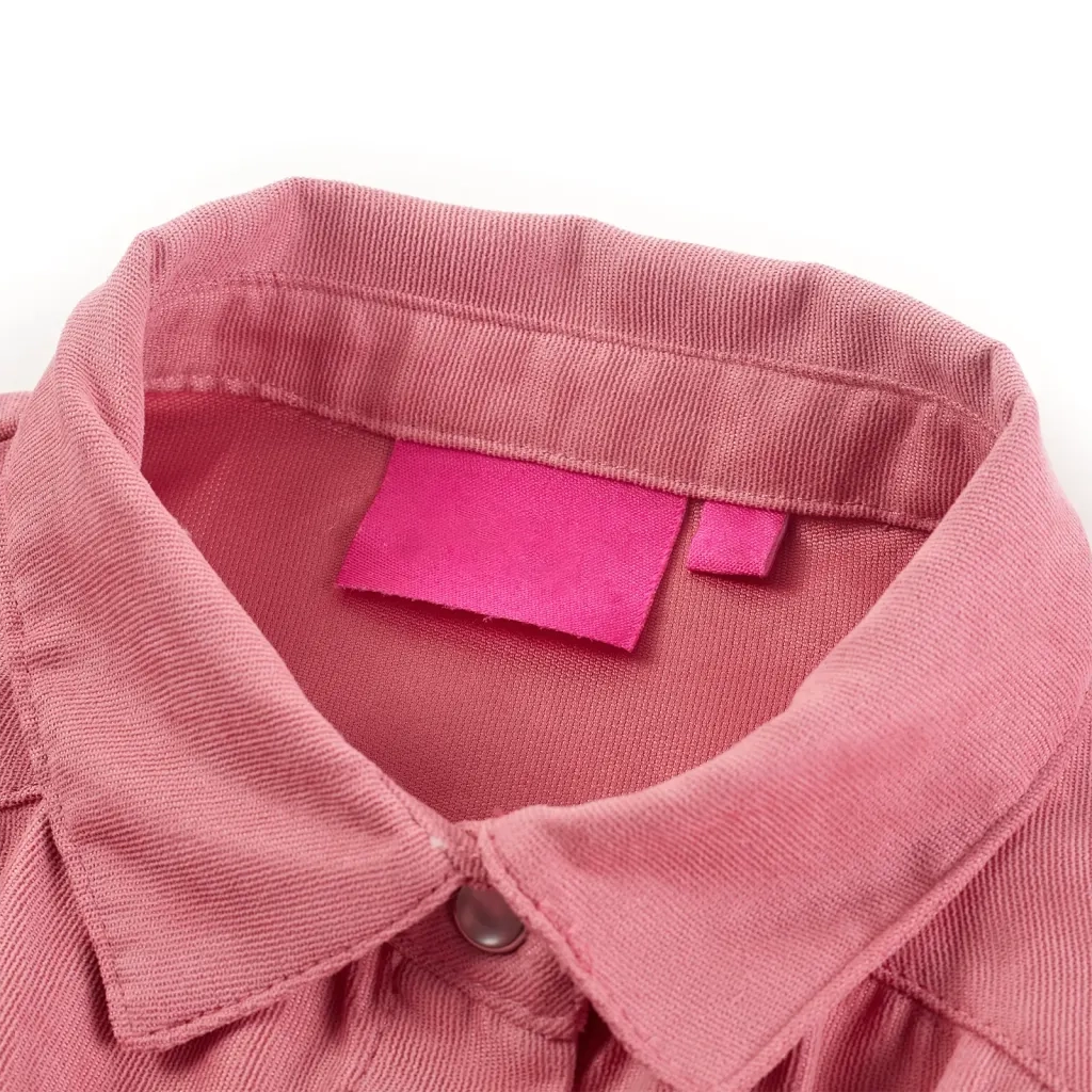 Camicetta da Bambina con Maniche a Lanterna Rosa Antico 140 15105