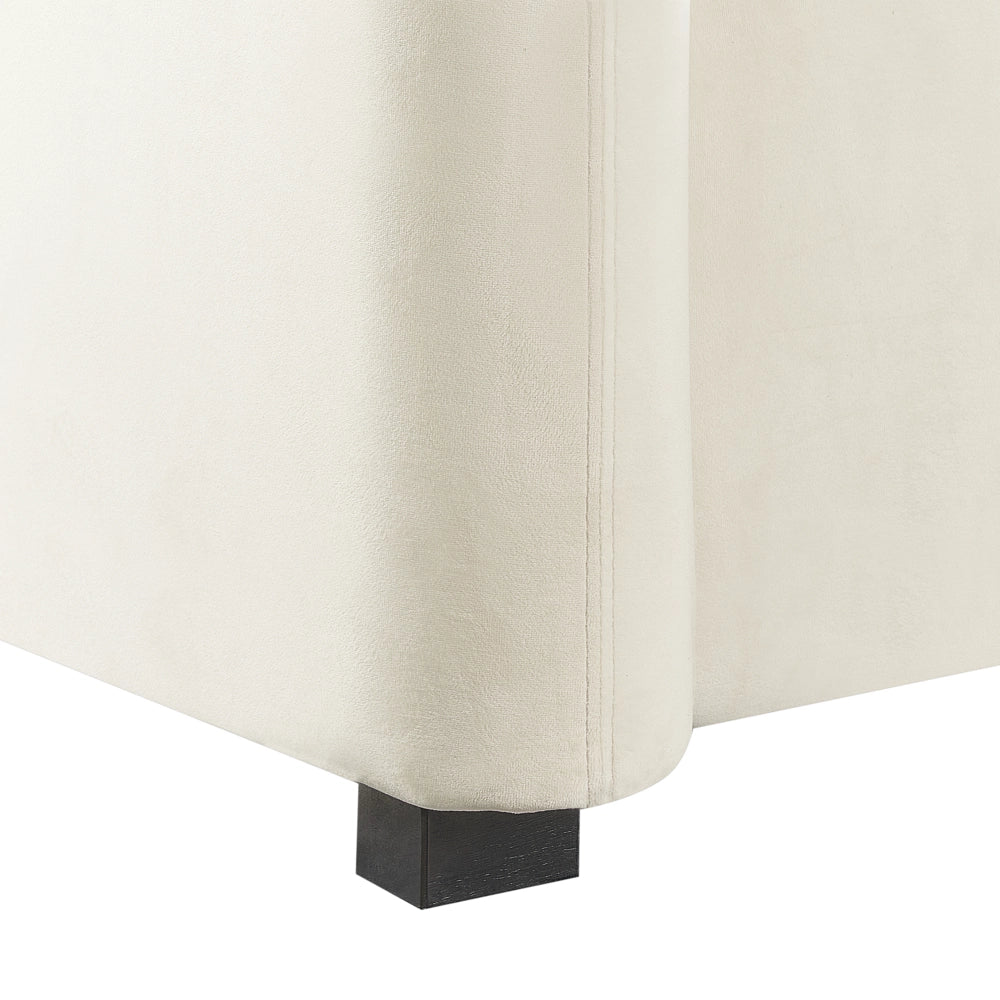 Divano Velluto Bianco 3 Posti Forma Curva Design Contemporaneo Mobili Soggiorno Moderni